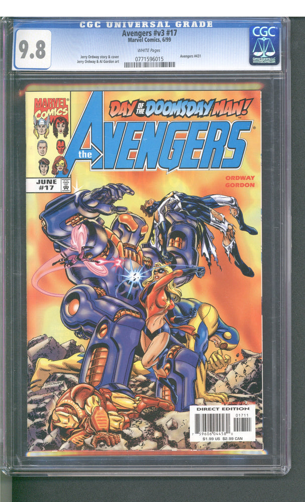 Avengers #v3 #17 (6/99) Graded CGC 9.8 (Online Order Only)