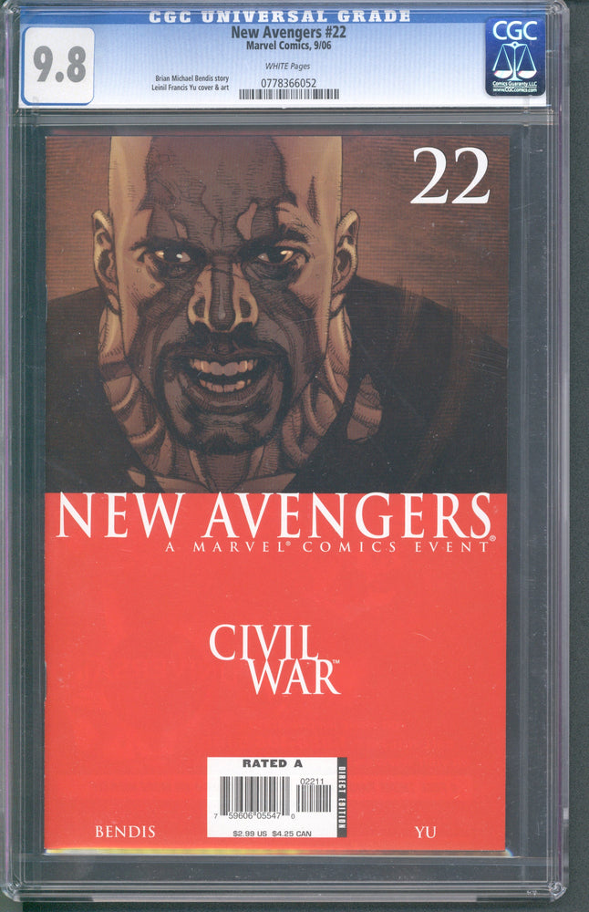 New Avengers #22 (09/06) Graded CGC 9.8 (Online Order Only)