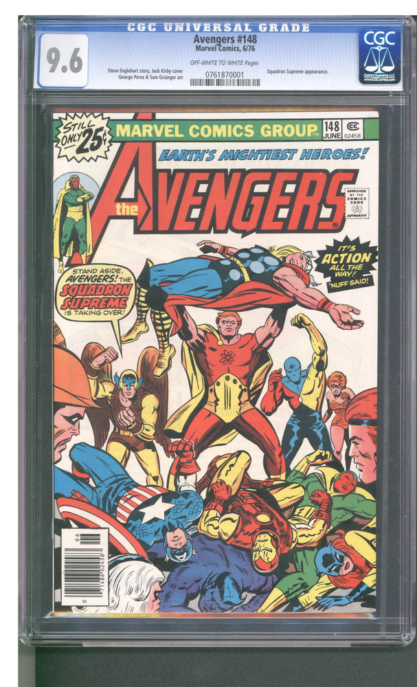 Avengers #148 (6/76) Graded CGC 9.6 (Online Order Only)