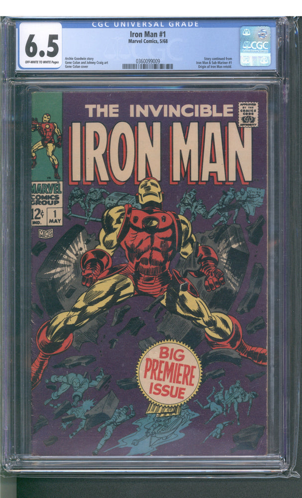 Iron Man #1 (5/68) Graded CGC 6.5 (Online Order Only)