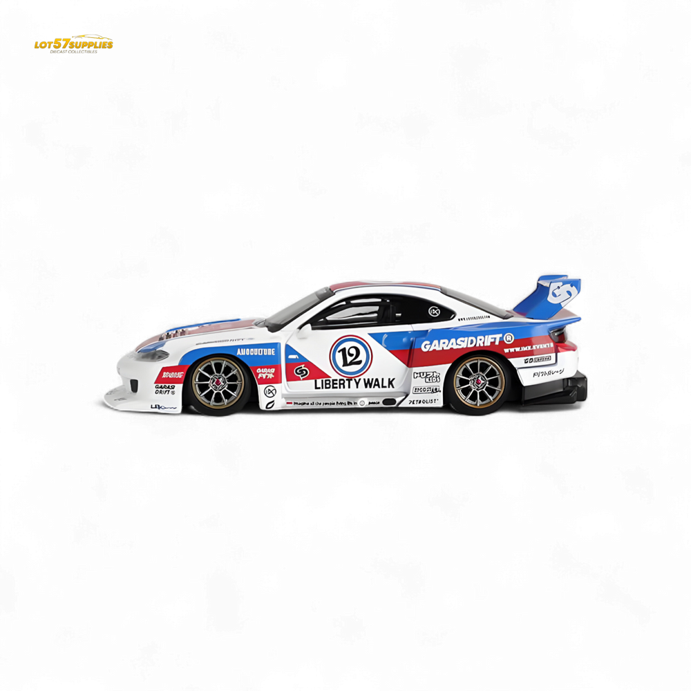 (Pre-Order) Mini-GT Nissan LB-Super Silhouette S15 SILVIA GARASIDRIFT x LBWK 2025 #1022 - 1:64 (ONLINE ORDER ONLY)