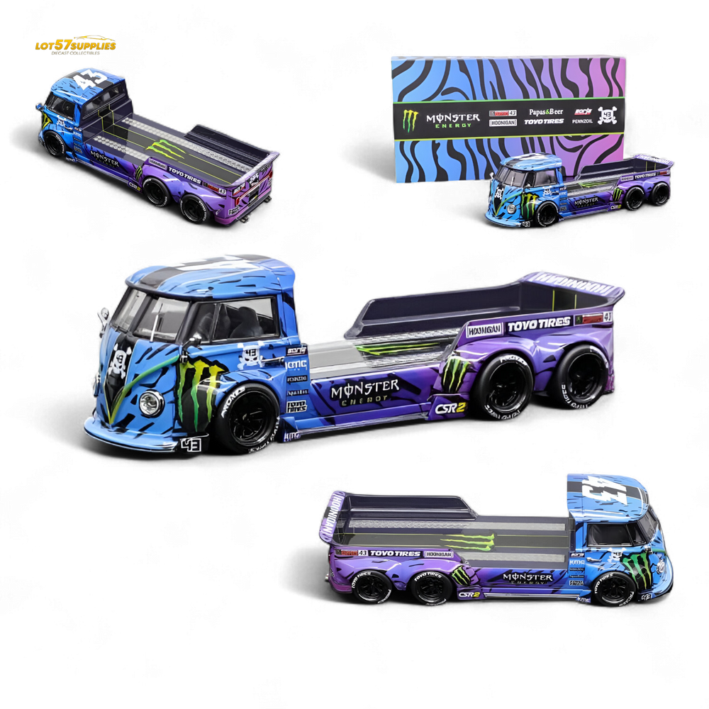 (Pre-Order) liberty 64 VW Trailer - Monster Livery 1:64 (ONLINE ORDER ONLY)