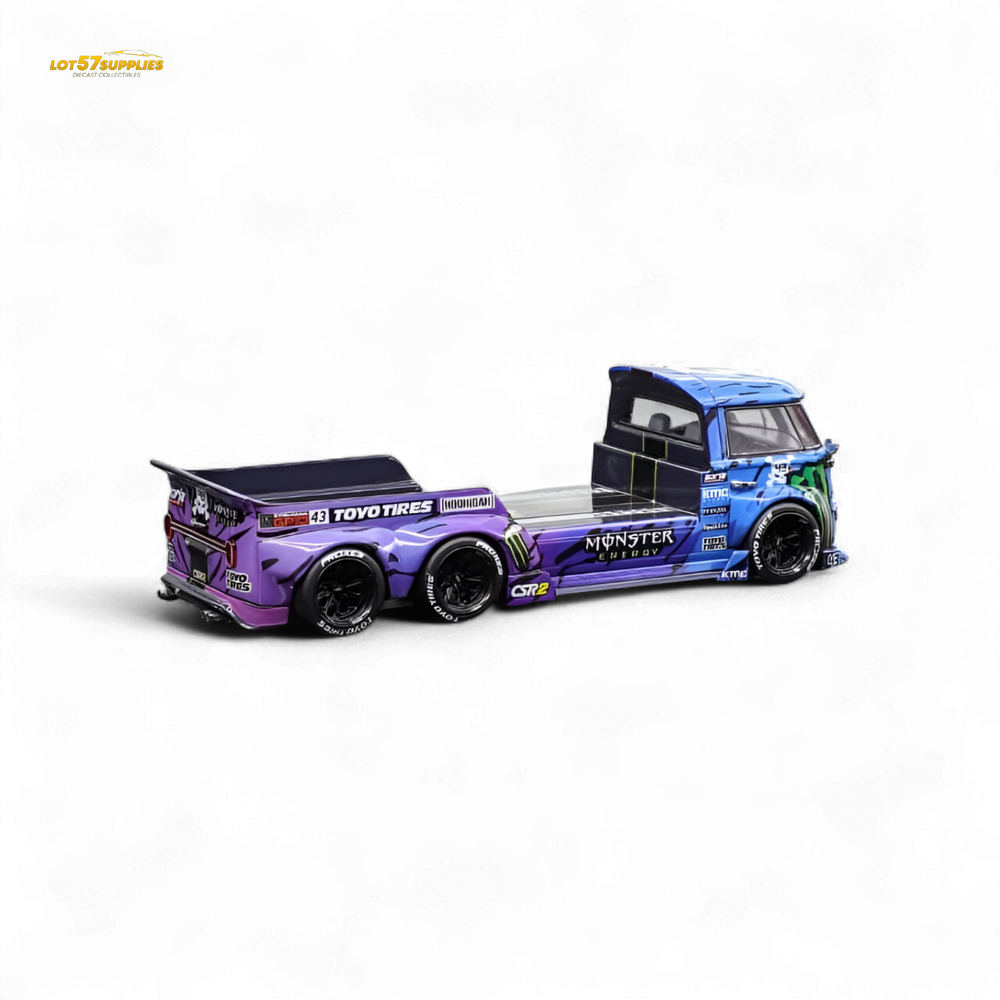 (Pre-Order) liberty 64 VW Trailer - Monster Livery 1:64 (ONLINE ORDER ONLY)