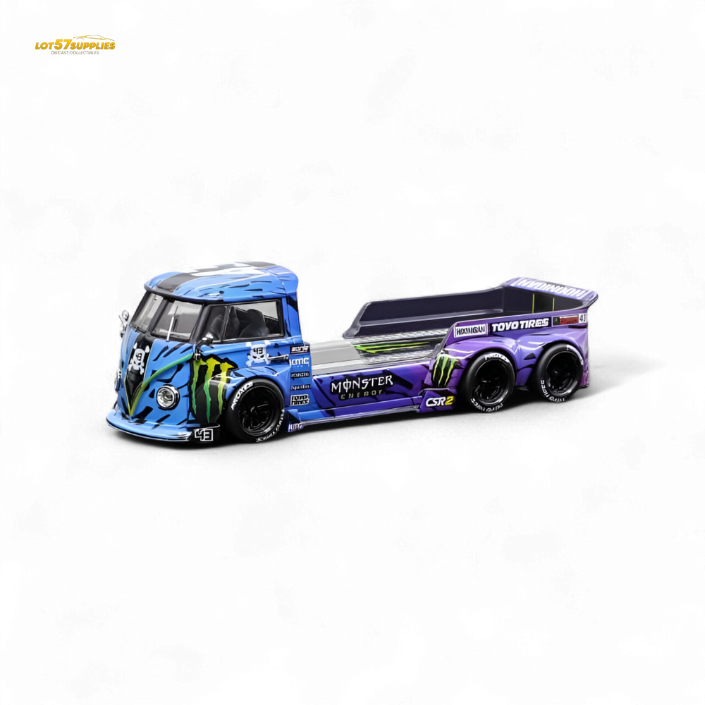 (Pre-Order) liberty 64 VW Trailer - Monster Livery 1:64 (ONLINE ORDER ONLY)