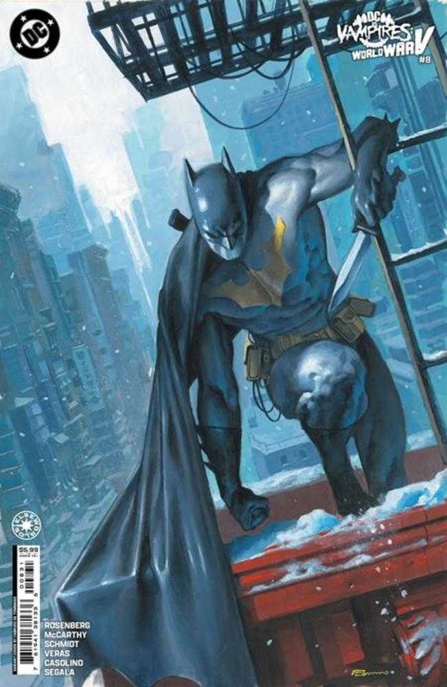 DC vs Vampires World War V #8 (Of 12) Cover B Fabrizio De Tommaso Card Stock Variant (Online Order Only)