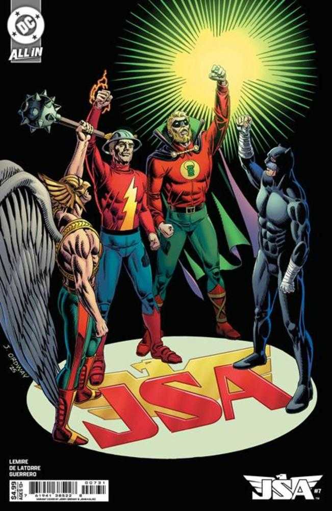JSA #7 Cover C Jerry Ordway Card Stock Variant (Online Order Only)