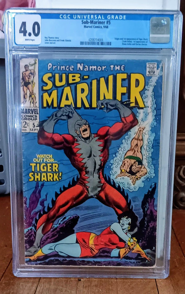 Sub-Mariner #05, Marvel Comics (September 1968, CGC 4.0) (ONLINE ORDER ONLY)