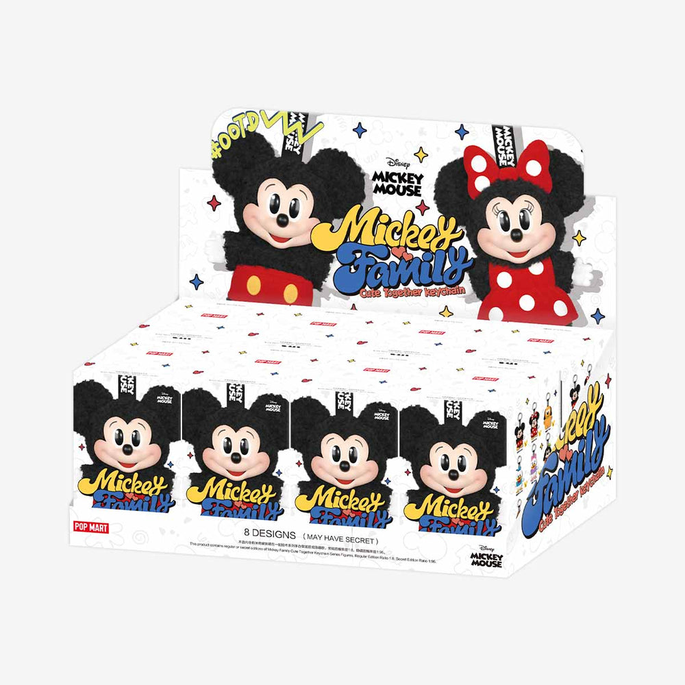 POPmart Mickey Family Cute Together Keychain Series Figures (1 Blind Box) (ONLINE ORDER ONLY)