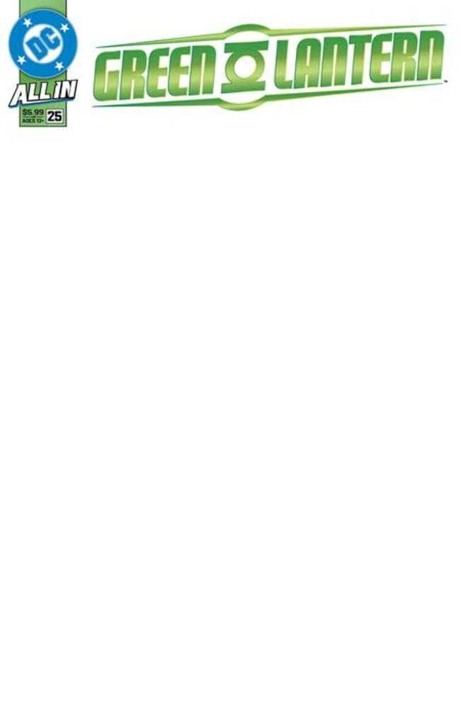 Green Lantern #25 Cover E Blank Card Stock Variant (ONLINE ORDER ONLY)