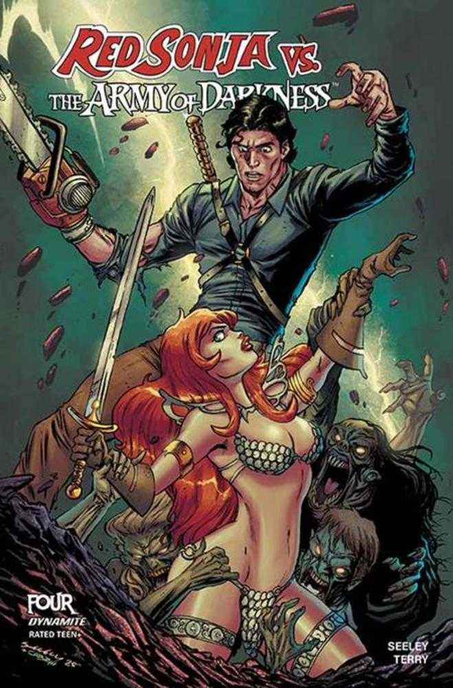 Red Sonja vs Aod #4 Cover B Tim Seeley Variant (ONLINE ORDER ONLY)