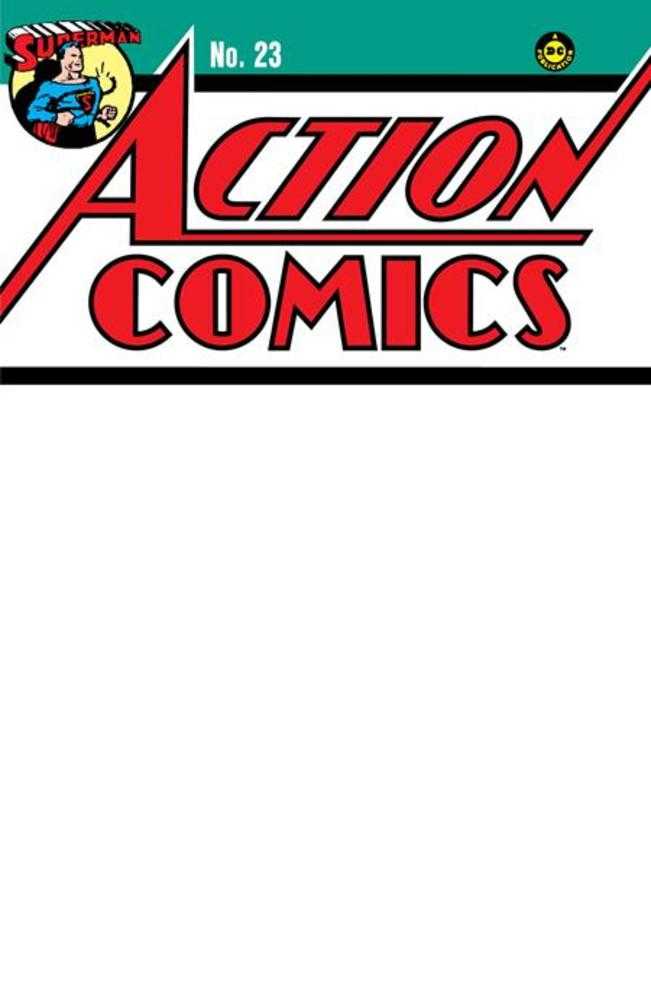 Action Comics #23 Facsimile Edition Cover C Blank Variant (ONLINE ORDER ONLY)