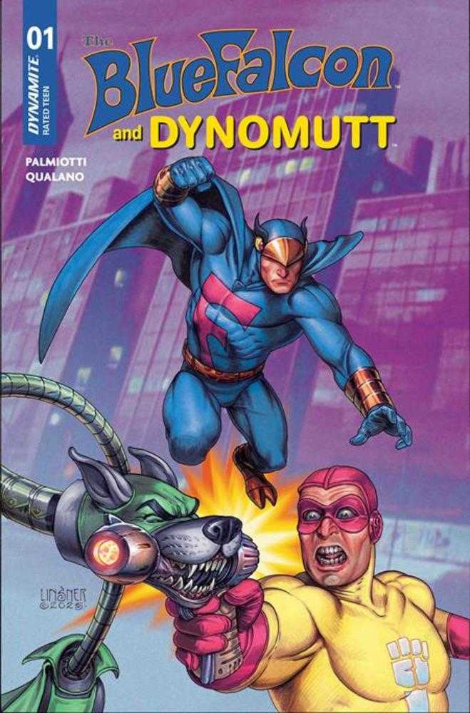 Blue Falcon & Dynomutt #1 Cover C Joseph Michael Linsner Variant (ONLINE ORDER ONLY)