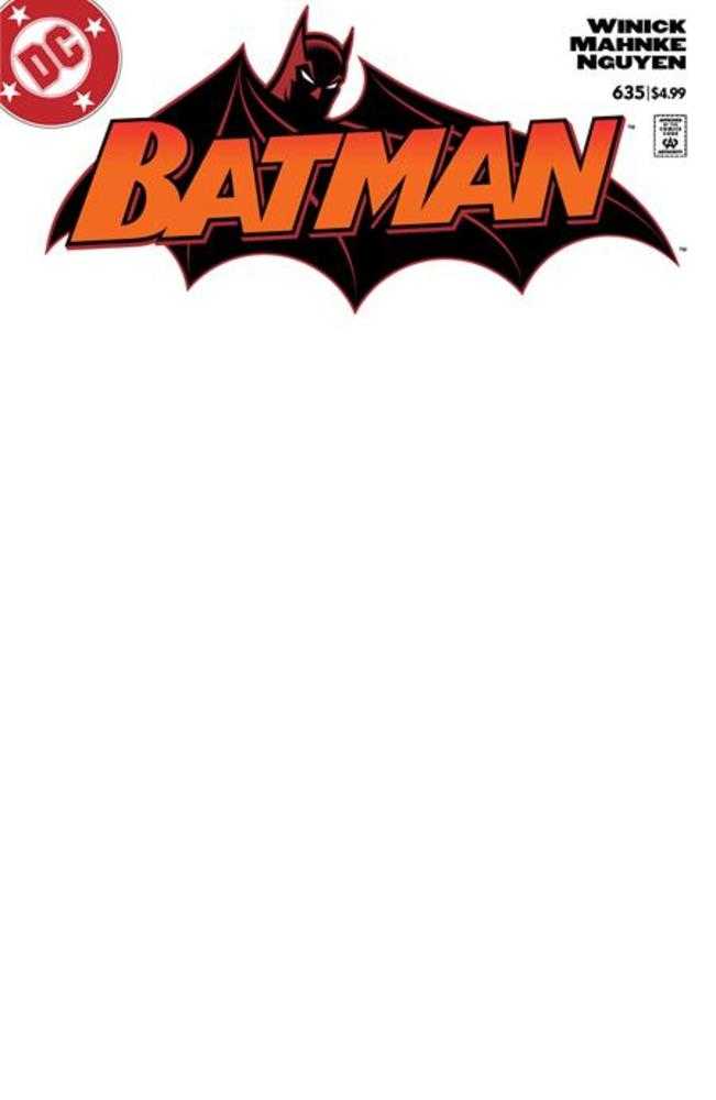 Batman #635 Facsimile Edition Cover D Blank Card Stock Variant (ONLINE ORDER ONLY)