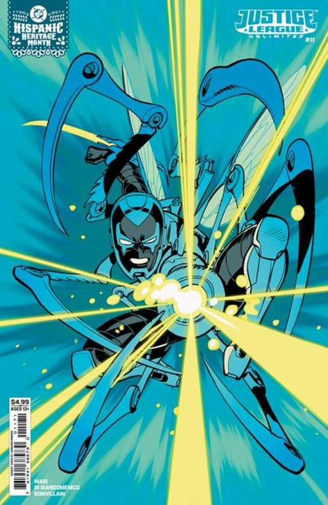 Justice League Unlimited #11 Cover E Leonardo Romero Hispanic Heritage Month Blue Beetle Card Stock Variant (ONLINE ORDER ONLY)