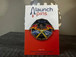 NASA Crew-10 USCV-10 Mission Patch Hard Enamel Pin (ONLINE ORDER ONLY)
