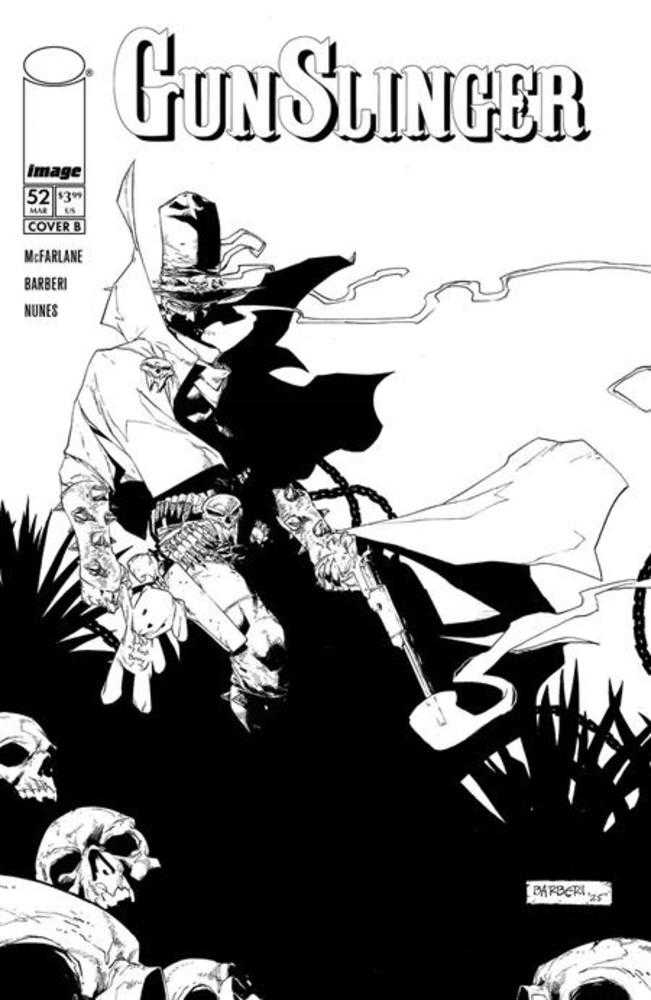 Gunslinger Spawn #52 Cover B Carlo Barberi Virgin Bw Variant (ONLINE ORDER ONLY)