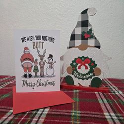 We Wish You Nothing Butt Christmas Card (ONLINE ORDER ONLY)