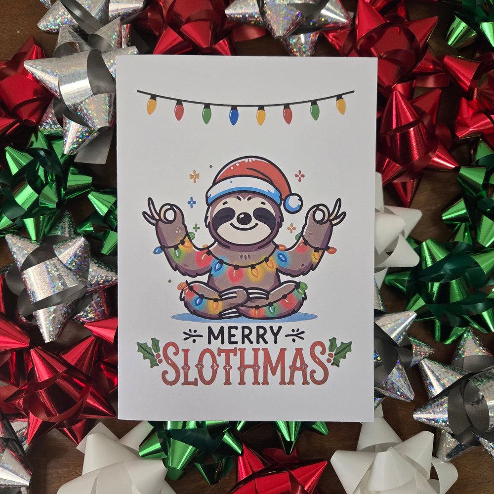 Merry Slothmas Christmas Card (ONLINE ORDER ONLY)