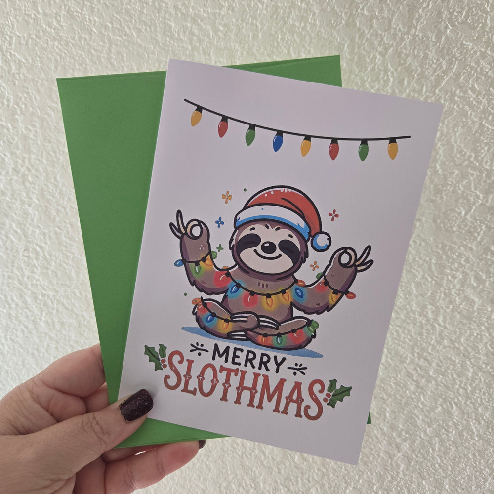 Merry Slothmas Christmas Card (ONLINE ORDER ONLY)