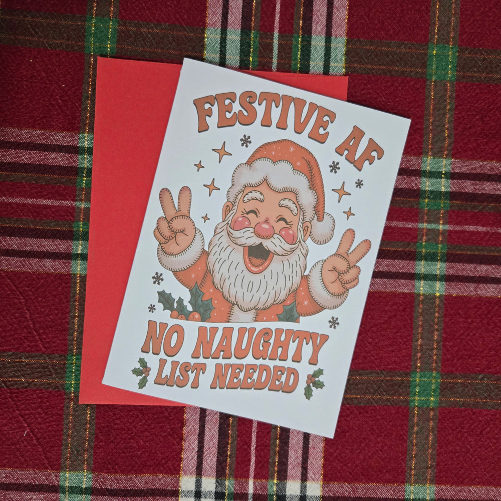 Festive AF Christmas Card (ONLINE ORDER ONLY)