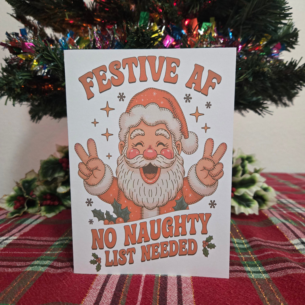 Festive AF Christmas Card (ONLINE ORDER ONLY)