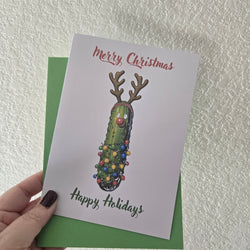 Reindeer Pickle Christmas Card (ONLINE ORDER ONLY)