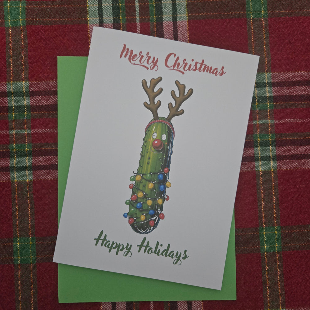 Reindeer Pickle Christmas Card (ONLINE ORDER ONLY)