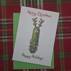 Reindeer Pickle Christmas Card (ONLINE ORDER ONLY)