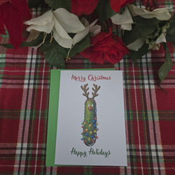 Reindeer Pickle Christmas Card (ONLINE ORDER ONLY)