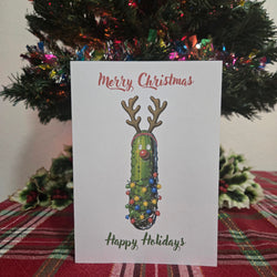 Reindeer Pickle Christmas Card (ONLINE ORDER ONLY)