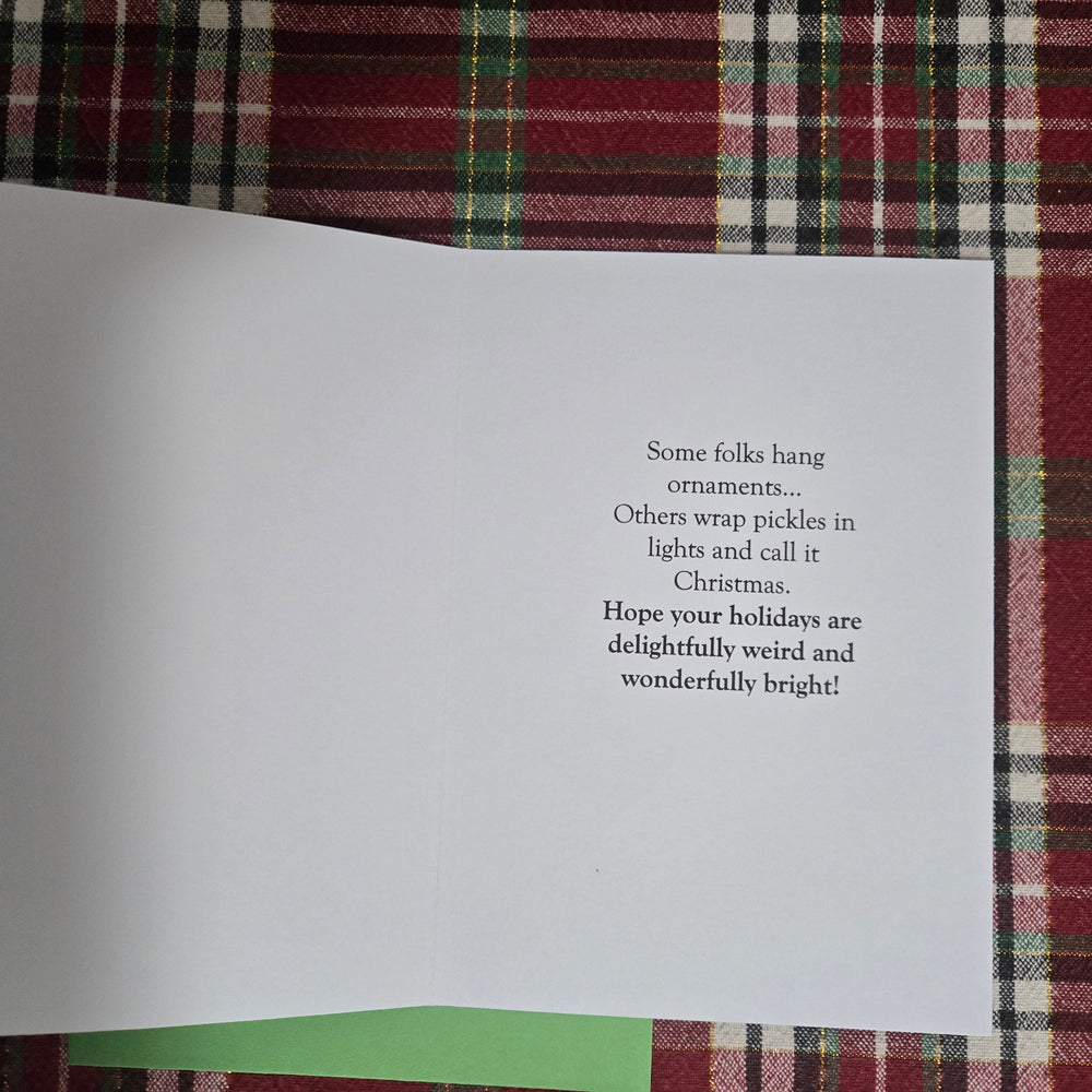 Reindeer Pickle Christmas Card (ONLINE ORDER ONLY)