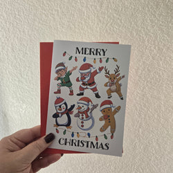 Dancing Dabbing Christmas Card (ONLINE ORDER ONLY)