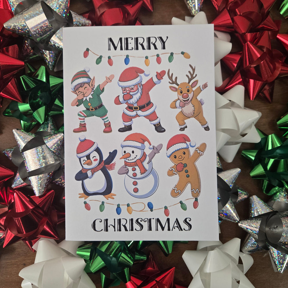 Dancing Dabbing Christmas Card (ONLINE ORDER ONLY)