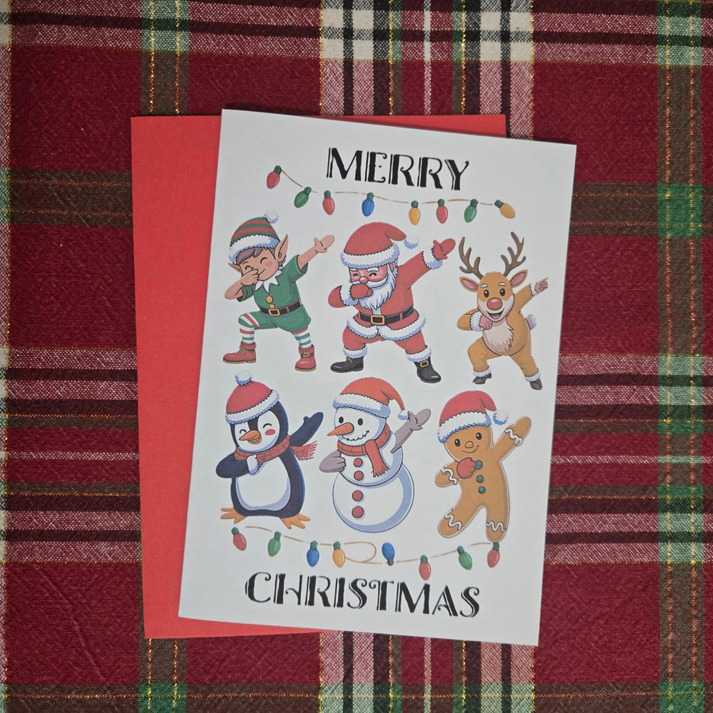 Dancing Dabbing Christmas Card (ONLINE ORDER ONLY)