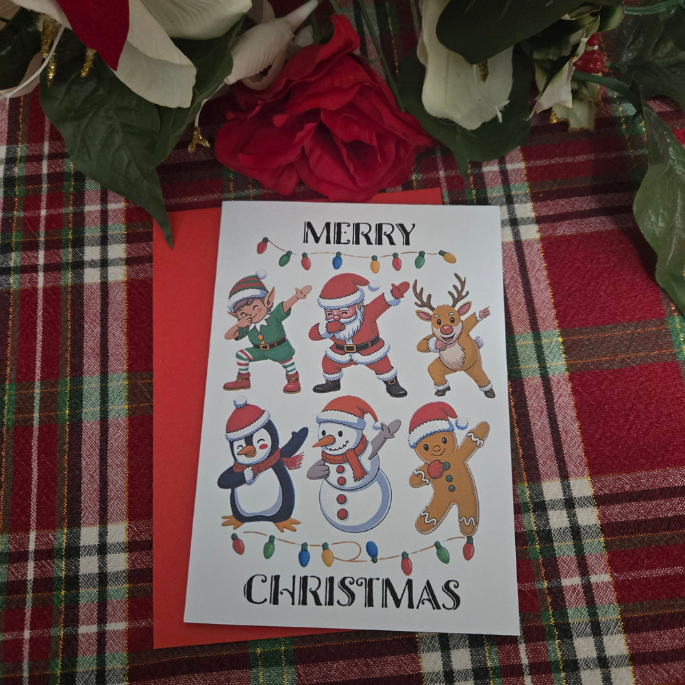 Dancing Dabbing Christmas Card (ONLINE ORDER ONLY)