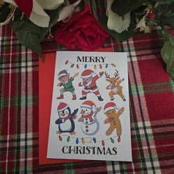 Dancing Dabbing Christmas Card (ONLINE ORDER ONLY)