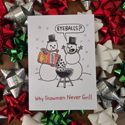 BBQ Snowmen Christmas Card (ONLINE ORDER ONLY)