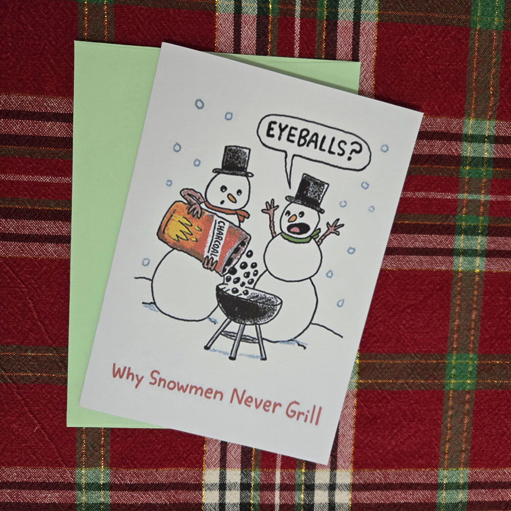 BBQ Snowmen Christmas Card (ONLINE ORDER ONLY)