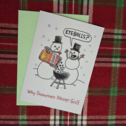 BBQ Snowmen Christmas Card (ONLINE ORDER ONLY)