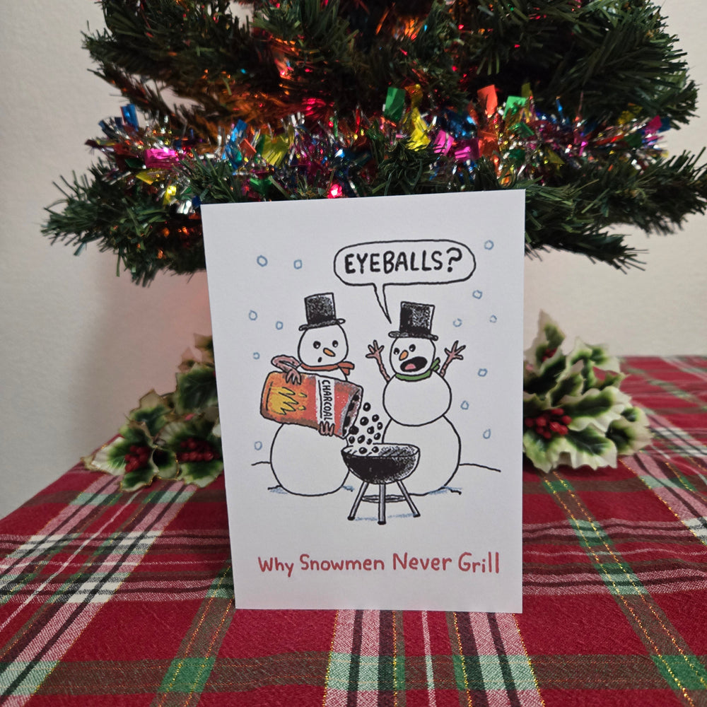 BBQ Snowmen Christmas Card (ONLINE ORDER ONLY)