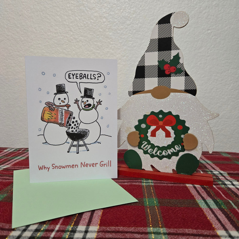 BBQ Snowmen Christmas Card (ONLINE ORDER ONLY)