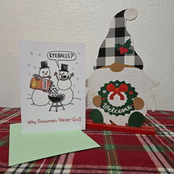 BBQ Snowmen Christmas Card (ONLINE ORDER ONLY)