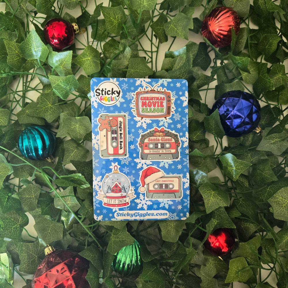 Classic Retro Christmas Sticker Sheet (ONLINE ORDER ONLY)