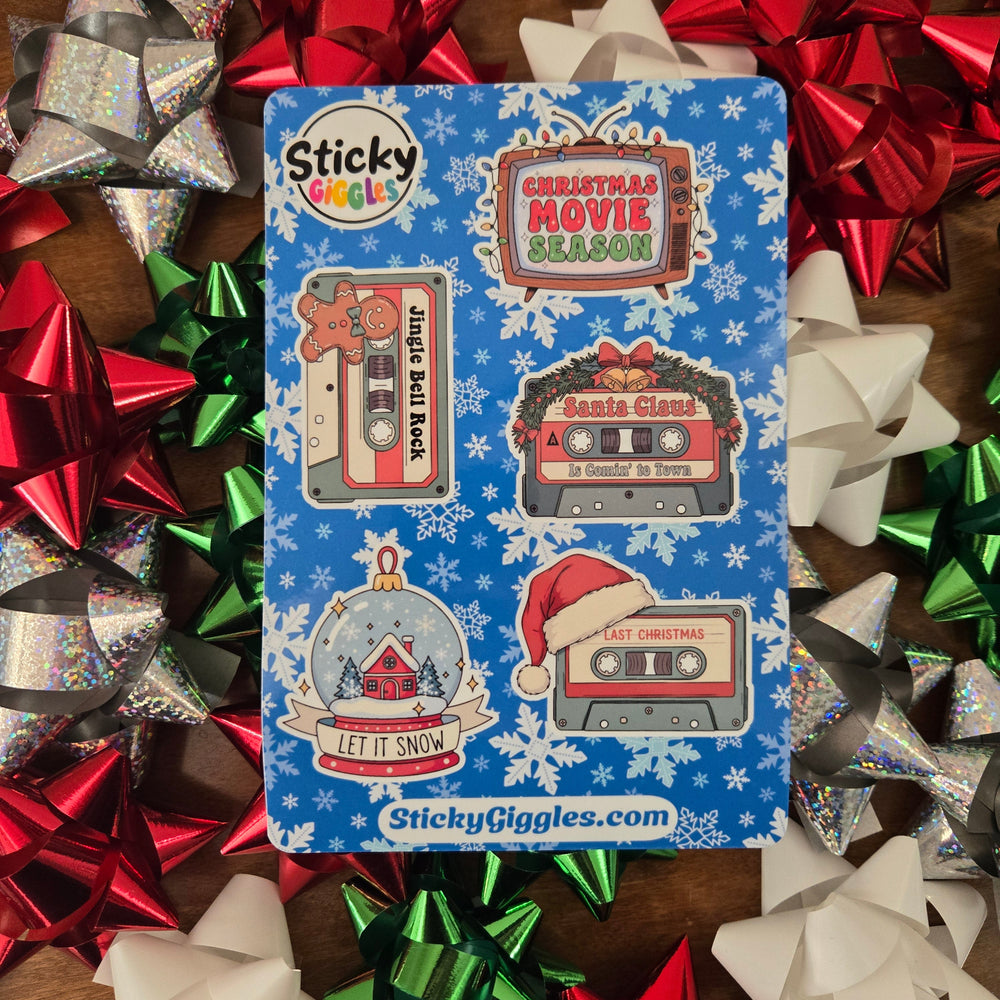 Classic Retro Christmas Sticker Sheet (ONLINE ORDER ONLY)