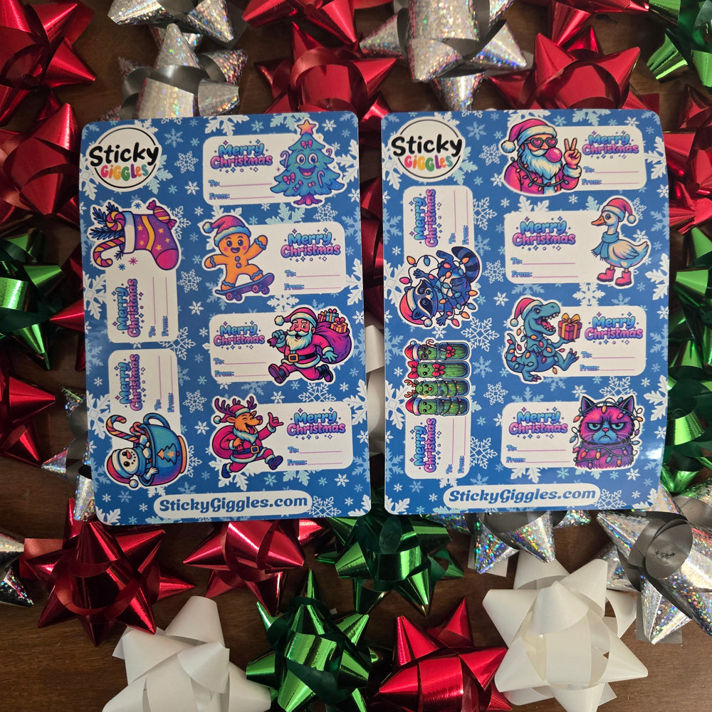Christmas Gift Tag Sticker Sheets (ONLINE ORDER ONLY)