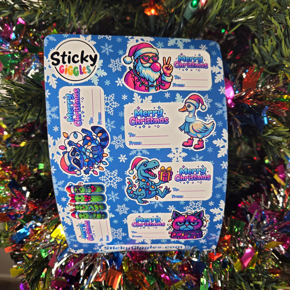Christmas Gift Tag Sticker Sheets (ONLINE ORDER ONLY)