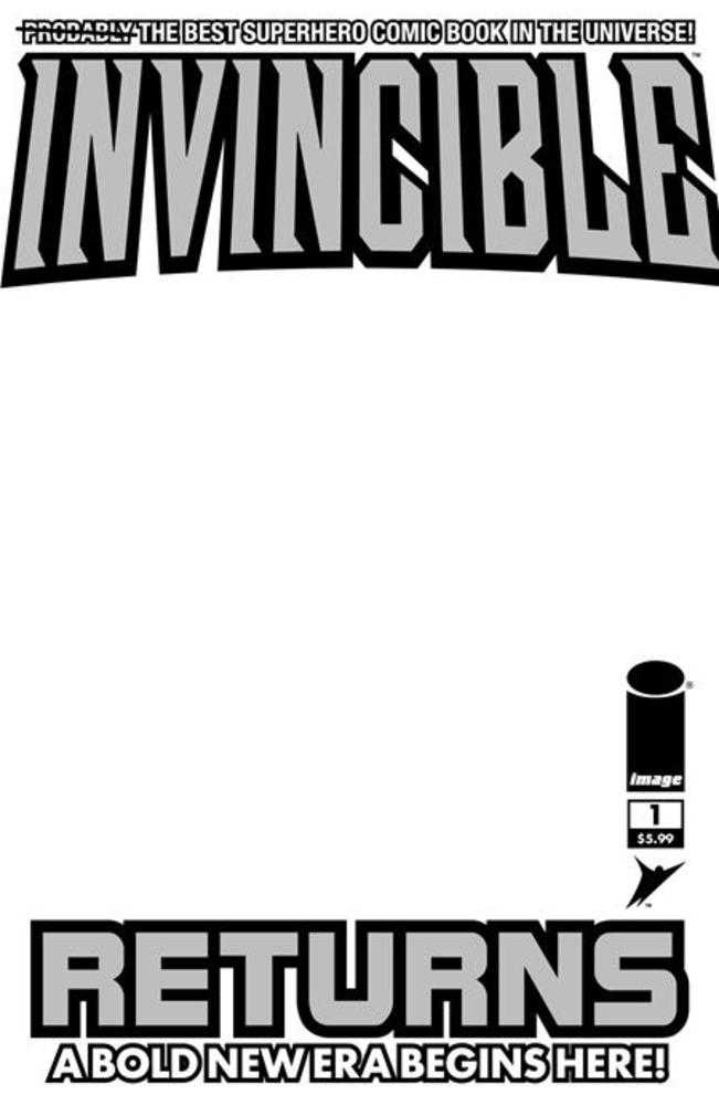 Invincible Returns Facsimile Edition #1 Cover D Blank Sketch Variant (ONLINE ORDER ONLY)
