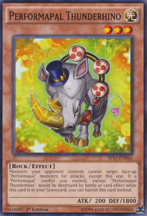Performapal Thunderhino [SP17-EN016] Common (ONLINE ORDER ONLY)