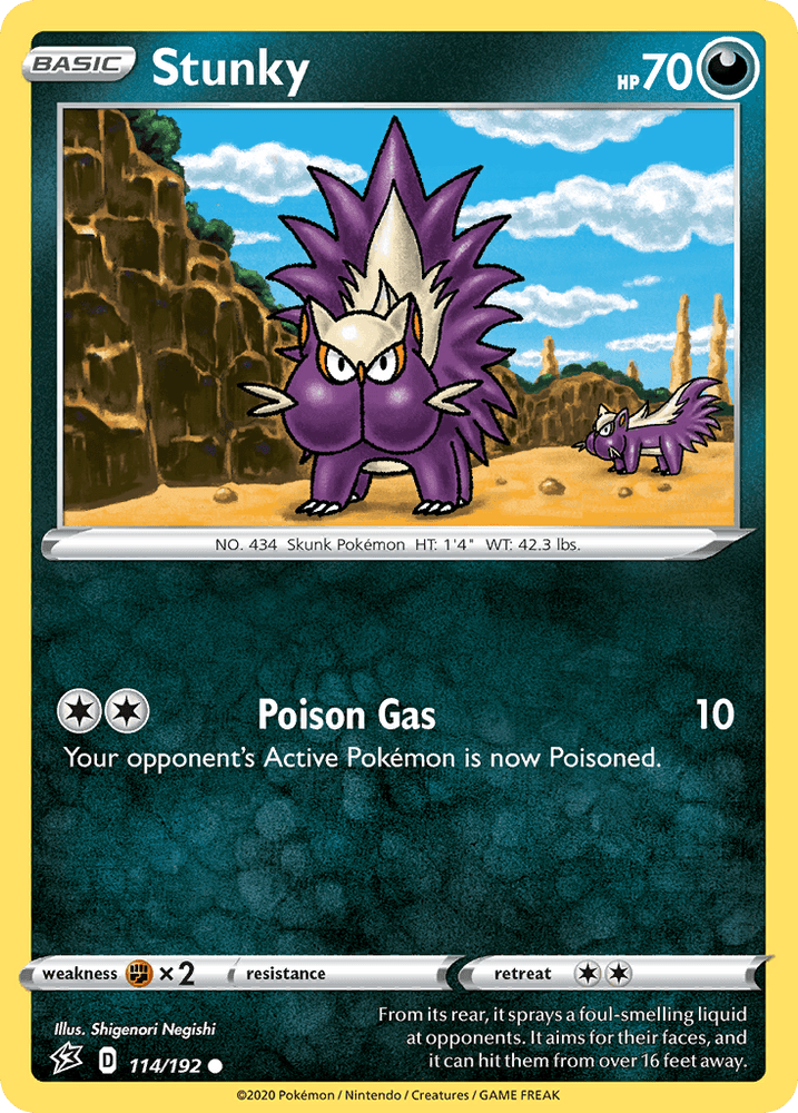 Stunky (114/192) [Sword & Shield: Rebel Clash] (Online Only)