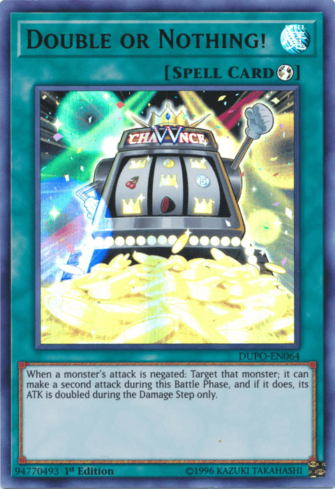 Double or Nothing! [DUPO-EN064] Ultra Rare (ONLINE ORDER ONLY)